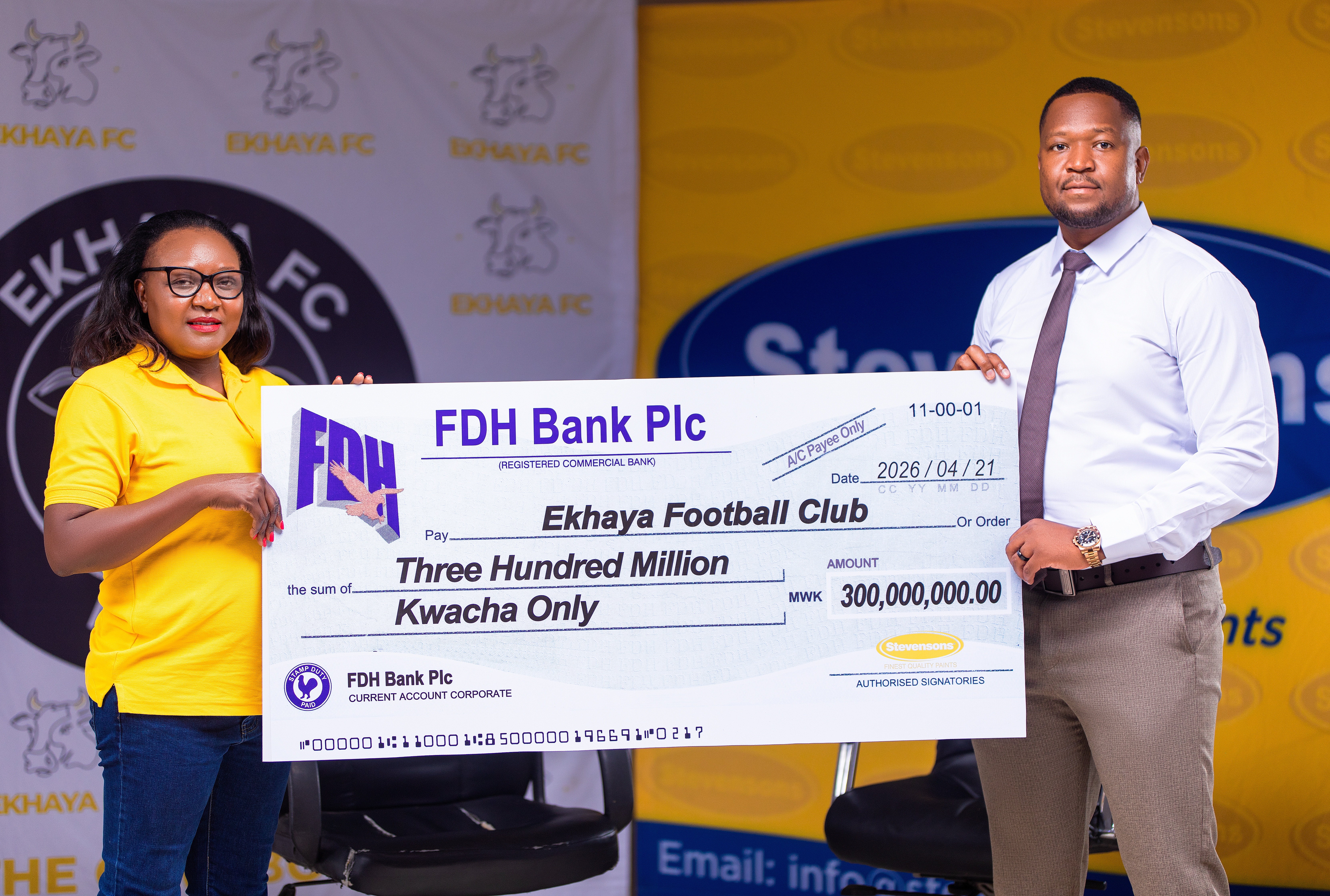 Ekhaya FC Unveil Stevenson Paint as Main Shirt Sponsor